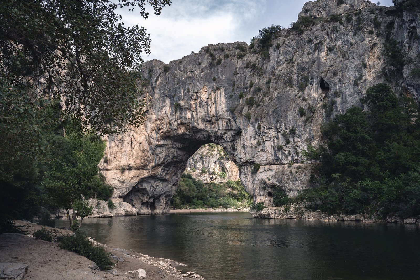 Séance photo au Pont d'Arc dans les gorges de l'Ardèche